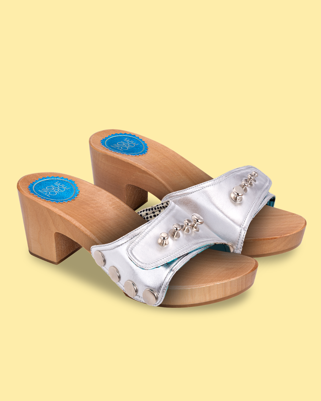 Glazed Silver Georgie Sandals