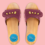 Mulberry Wine Lucille Sandals