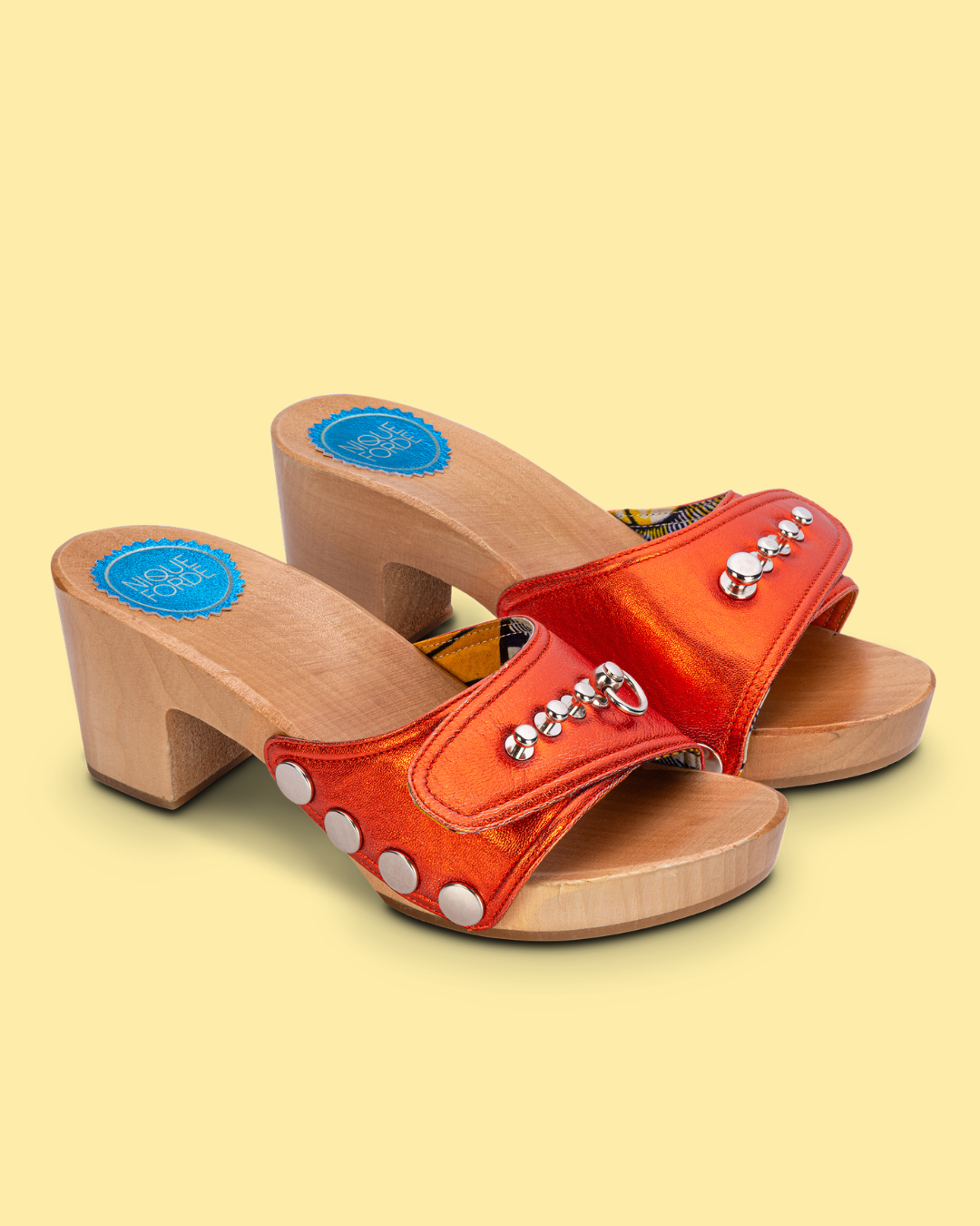 Paprika Hot Orange Georgie Sandals