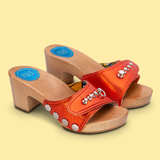 Paprika Hot Orange Georgie Sandals