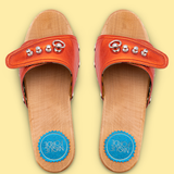 Paprika Hot Orange Georgie Sandals