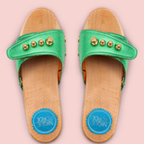 Parakeet Green Georgie Sandals