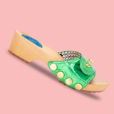 Parakeet Green Lucille Sandals